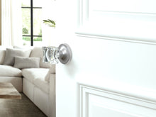 Load image into Gallery viewer, Square Crystal Matte Chrome Door Knobs