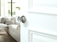 Load image into Gallery viewer, Princess Square Crystal Polished Chrome Door Knobs