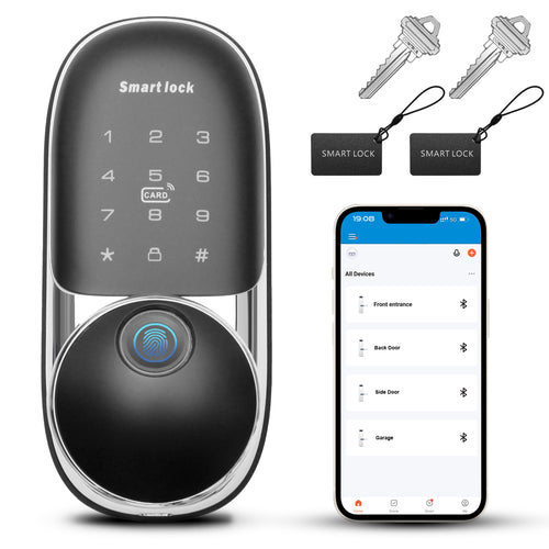 Keyless Smart Fingerprint Electronic Entry Door Lock Keypad Deadbolt